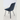 Blue Upholstered Cushion Seat Dining Chairs