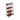 Ladder Brown Metal Frame Storage Bookshelf