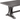 78" Gray Wood Rectangular Dining Table