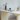 Pine Wood Curved Pedestal Desk
