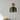 Green Glass Ripple Brass Wall Lamp