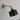 Green Glass Ripple Brass Wall Lamp