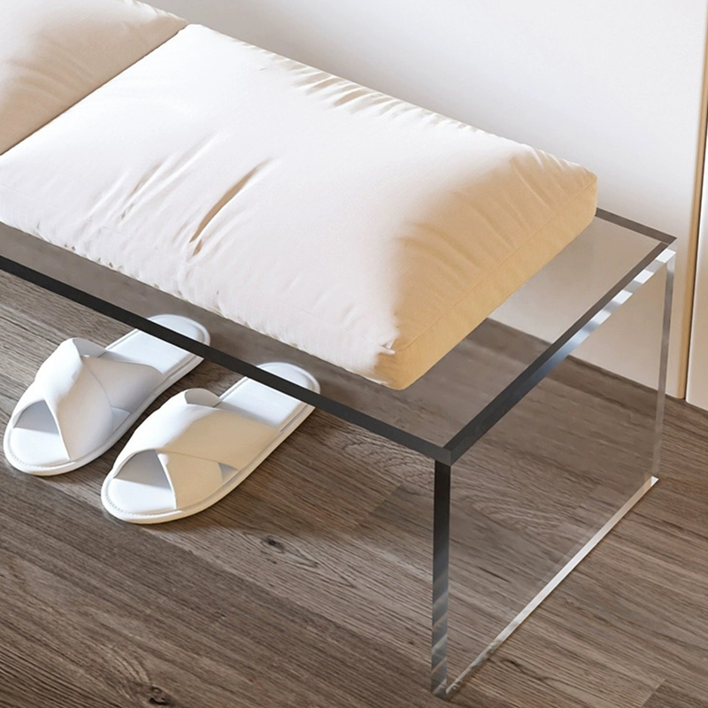 Luxury Acrylic Entryway Bench for Modern Homes – CharmyDecor