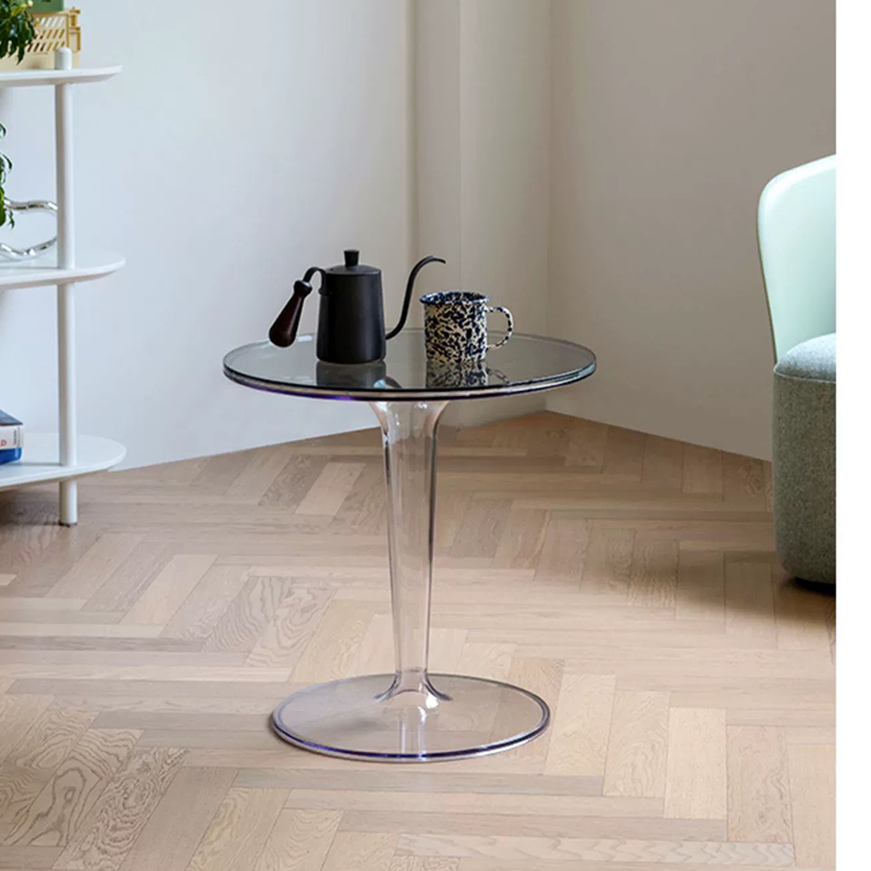 Modern Nordic Acrylic Side Table – Transparent Design – CharmyDecor
