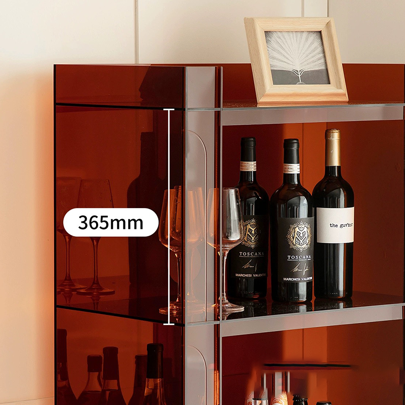Simple Luxury Glass Tall Bar Cabinet - CharmyDecor - CharmyDecor