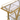 Golden Tempered Glass Metal Bar Cart 