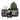 10/14/18" Black Bamboo Footed Planters - Set of 3