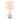 10" Boho White Gypsy Embossed Table Lamp