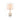 10" Boho White Gypsy Embossed Table Lamp