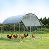 110" Large Metal Chicken Coop Upgrade with UV/Waterproof Canopy