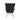 36.5" Modern Nursery Rocking Chair with Wooden Legs - Black Teddy Fabric