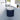 12.8" Navy Blue Wall-Mounted Corner Bathroom Vanity