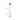 White Glass Brass Bell Pendant Light