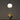 White Glass Brass Bell Pendant Light