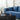 129" Modular Blue Fabric Sectional Sofa