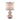 Ellipse Curved Glass Table Lamp in Pink