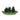 12" Green Ceramic Frog Trio Bird Feeder