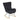 Chair with black teddy fabric