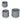 13/11.5/9" Outsunny Dark Gray Planter Set with Drainage Holes - Set of 3