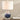 14" Modern Dark Blue Ombre Glass Table Lamp with Drum Shade