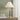 14" White Two Tone Pull-chain Metal Table Lamp