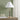 14" White Two Tone Pull-chain Metal Table Lamp