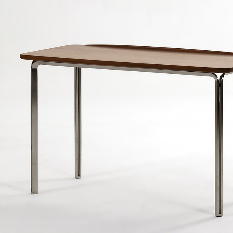 Grey steel 1.2m wooden Office Desk with steel legs