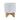 8" White Round Textured Ceramic Planter
