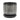 Black White Vertical Lines Round Planter