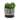 Black White Vertical Lines Round Planter