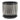 Black White Vertical Lines Round Planter