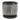 Black White Vertical Lines Round Planter