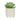 8" Modern White Ceramic Textured Planter