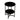 15" Transparent Round Black Tempered Glass 2-Layer End Table with Black Metal Frame
