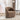  25" Brown Round Teddy Fabric Swivel Accent Barrel Chair With Black Base