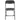 17.5" Black Plastic Folding Chair with Steel Frame 