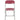 17.5" Red Plastic Folding Chair with Steel Frame 