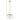 A dimension Image of the 17" Antique Brass 2-Light White Beaded Chandelier