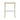 17" Transparent L-Shape Gold Acrylic Glass 2-Tier End Table with Chrome Metal Frame