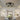 18.5" Modern Green Caged Metal Flush Mount Ceiling Fan with Lights and Remote Control