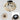 A dimension Image of the 18" Retro Classical Oak White Beaded Wood Fan Lamp Chandelier