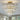 19.7" Contemporary Round 5-Tier Gold Crystal Semi Flush Mount Large Chandelier