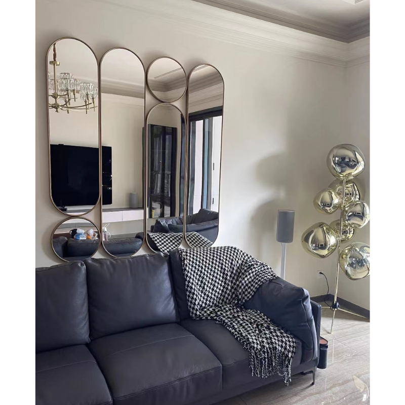 Contemporary Wall Mirror for Living Room Decor – CharmyDecor