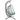 Side view of a 2-Person outdoor hanging egg chair image, with a sturdy stand