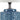 20.08" Blue Geometric Ceramic Table Lamp in Cylinder Shape