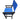 23" Modern Blue Home Director's 2 Piece Folding Chair
