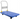 Blue Foldable Platform Hand Truck Cart