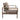 Outdoor Taupe Aluminum Patio Club Chair