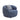 35" Mid-Century Swivel Curved Sofa Cloud Couch - Blue Fabric