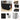 54.3" Black 4-Doors Kitchen Island Cart 